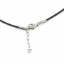 Stiff half choker with stainless steel screw, 45cm x 1pc
