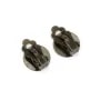 Clip support à coller, de couleur laiton, pour cabochon de 15mm x 8pcs