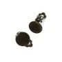 Clip support à coller, de couleur laiton, pour cabochon de 15mm x 8pcs