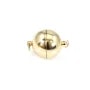 Round metal clasp magnetic, in diferent colors, 14mm x 1pc