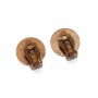 Clip support pour cabochon de 18mm à coller, de couleur cuivre x 8pcs