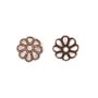 Filigreed saucers old copper tone 8mm x 20pcs