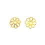 Coupelle en fleur dorée 8mm x 20pcs