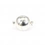 Fermoir de forme ronde, aimanté, en métal de différentes couleurs, 14mm x 1pc