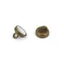 Fermoir à ressort ,dorée , 9mm x  4pcs