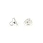 Fermoir aimanté 3.8x5.8mm argenté vielli x 10pcs