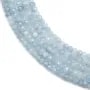 Aquamarine faceted rondelle 3x5mm x 40cm