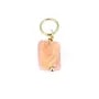 Ciondolo barocco in opale rosa - riempito d'oro x 1 pezzo