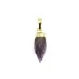 Amethyst-Spitzenanhänger - Vergoldet - 6x16mm x 1St