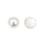 Perle de culture de mer du sud, blanche, Mabé 14.5-15mm x 1pc