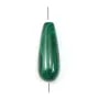 Malachite drop 7x15mm x 1pc
