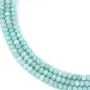 Amazonite rondelle facettée sur fil 5x8mm x 40cm