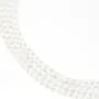 Cristal de roche rond plat facette 6mm x 40cm