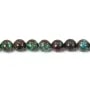 Chrysocolle rond 8mm x 40cm
