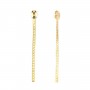 Earrings  by "flash" Gold on brass 2.7x16mm x 2pcs