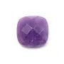 Cabochon amethyste carre facette  14mm x 1pc