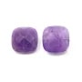 Cabochon amethyste carre facette  14mm x 1pc