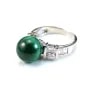 Malachite, percé d'un côté, rond 12mm x 1pc