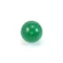 Agate verte, semi-percé d'un côté, ronde 8mm x 1pc