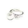 Rock crystal, half drilled, round 12mm x 1pc