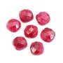 Cabochon sillimanite teinté carré facette 10mm x 1pc