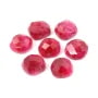 Cabochon sillimanite teinté carré facette 10mm x 1pc