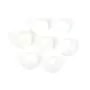 Cabochon agate blanc ronde facette 6mm x 1pc