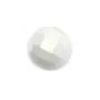 Cabochon agate blanc ronde facette 6mm x 1pc