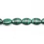 Malachite ovale 8x12mm x 40cm