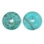 Donut en turquoise 40mmx8.5mmx6.2mm