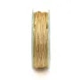 0.6mm x 10m champagne polyester thread