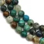 Chrysocolle, of round face shape, a size of 3mm x 40cm