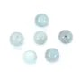 Aigue marine semi-percé rond 10mm x 1pc