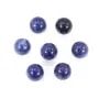 Sodalite semi-percé d'un coté rond 6mm x 4pcs