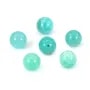 Amazonite du pérou semi-percé d'un coté  4mm x 4pcs