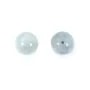 Aigue marine semi-percé rond 6mm x 2pcs 