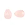 Quartz rose, en forme de goutte facetté 13 * 18mm x 1pc