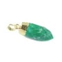 Pendant black agate drop 15x30mm x 1pc