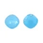 Pendentif calcédoine teinté rond facette 15mm x 1pc