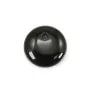 Pendentif d'agate noire, de forme ronde plate, 10mm x 4pcs
