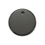Pendant black agate round 16mm x 1pc
