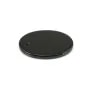 Pendant black agate oval 18x25mm x 1pc