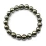 Bracelet pyrite round  10mm 