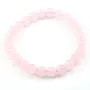 Bracelet Saliy Quartz Rose Boule Ronde 8 MM