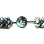 Collier simple nacre grise abalone