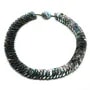 Collier simple nacre grise abalone