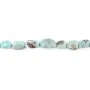 Larimar en forme baroque x 40cm