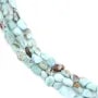 Larimar en forme baroque x 40cm