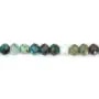 Azurite chrysocolle rondelle facetté 3x4mm x 40cm