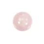 Quartz rose, semi-percé d'un côté, ronde 6mm x 4pcs